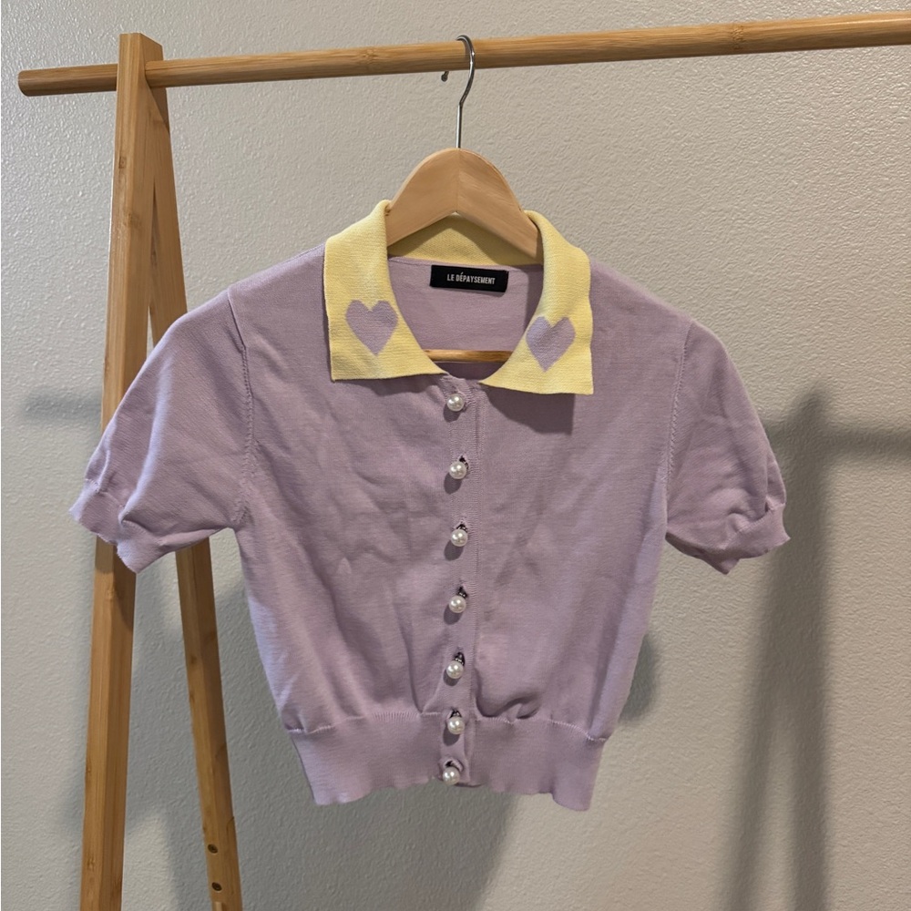 Purple and Yellow Kids Top